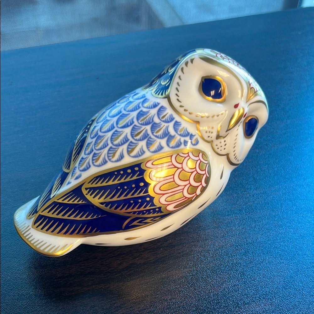 Royal Crown Derby Owl with Gold Stopper, First Quality
